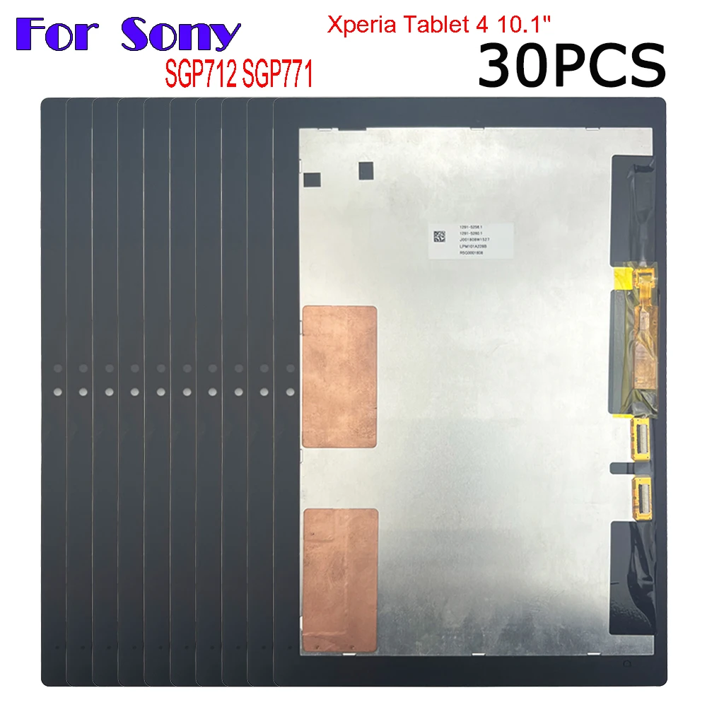 30PCS For Sony Xperia Tablet Z4 SGP771 SGP712 LCD Display Touch Screen Digitizer Panel Assembly Replacement