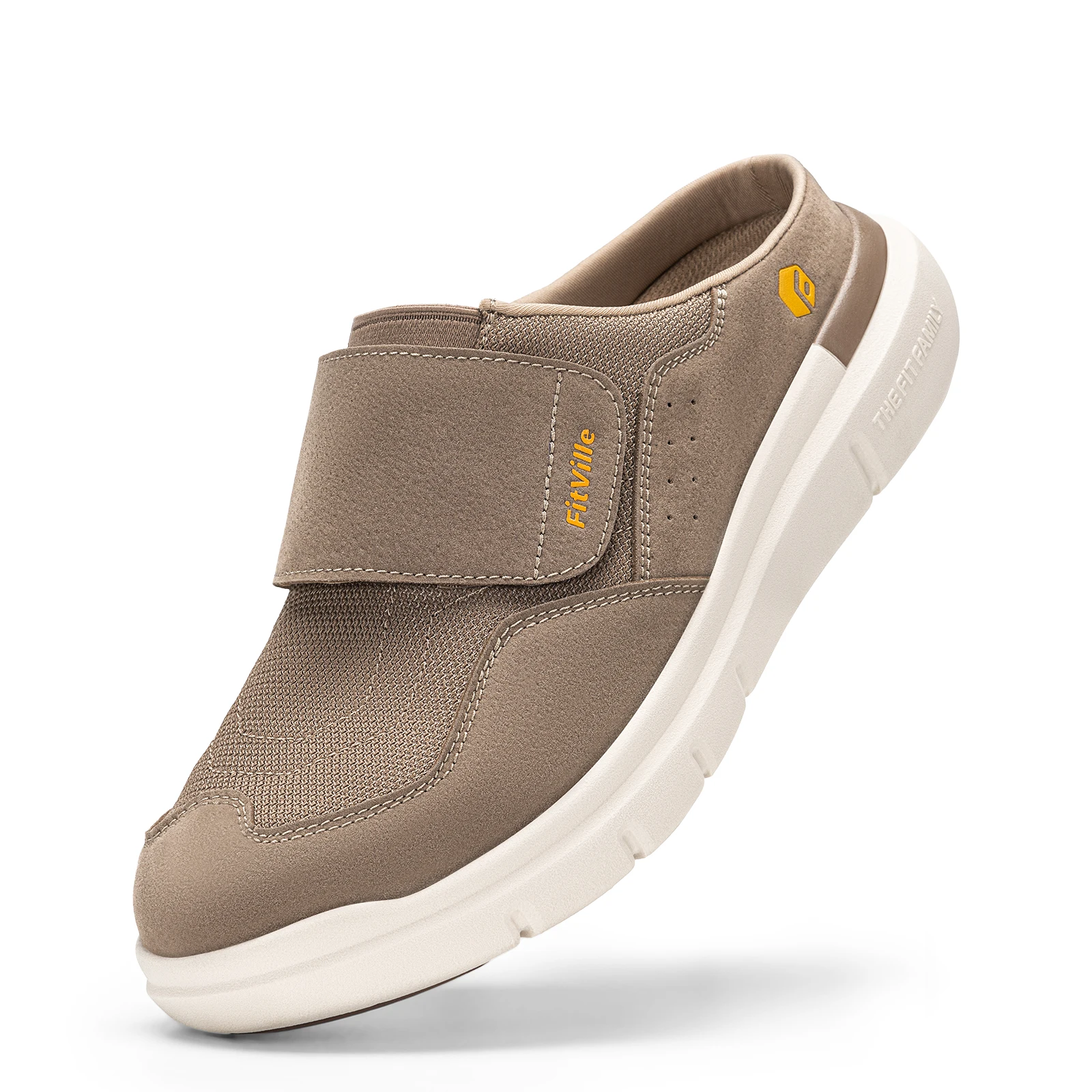 FitVille メンズ ワイドフィットスリッパ、アーチサポ - Men'S Shoes For Wide Feet のレビューと価格
