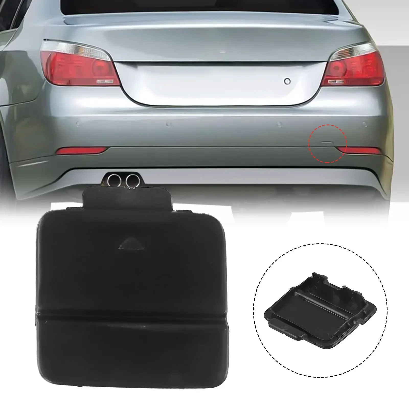 

For Rear Bumper Replacement Cover Cap Rear Bumper Cover High-quality Materials Direct Replacement Rear Bumper Cap