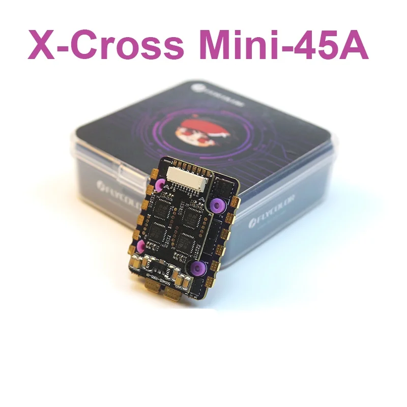 

Flycolor X-Cross 45A MINI 20*20 BLheli_32 3-6S 4in1 Brushless ESC Output for RC Drone FPV Racing Multi-rotor aircraft