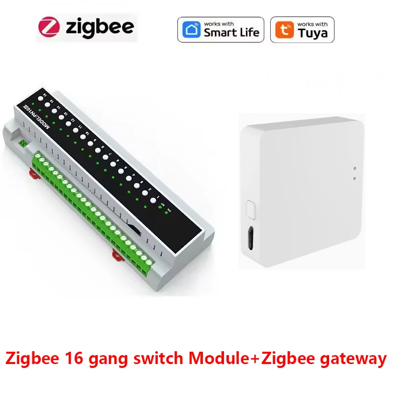 Tuya Smart WiFi Zigbee 16 CH Relay Switch Module On Off Control