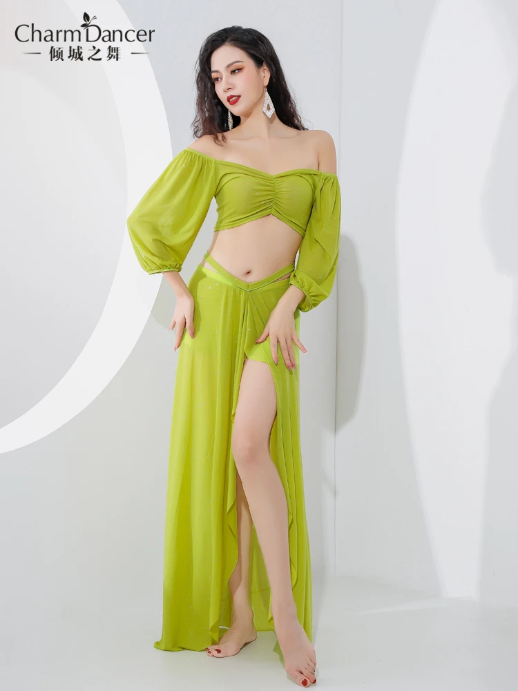 

2023 Woman Belly Dance Skirt For Women Practice Lady Clothes Belly Dance Top&Skirt Costume Oriental Dance ZM416