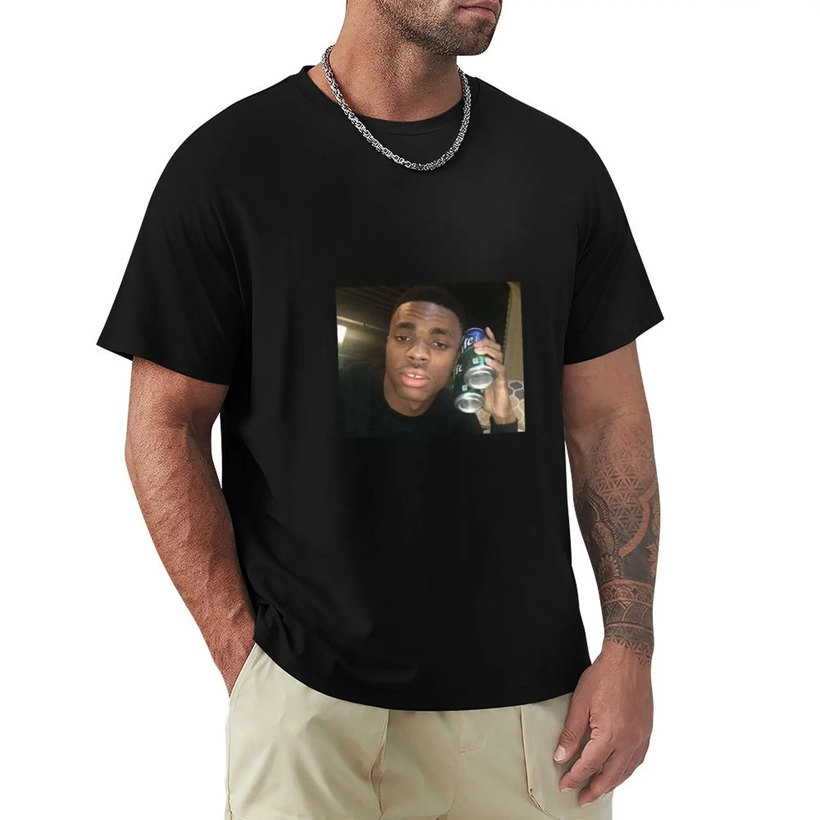 VINCE STAPLES PLEASE GRAB A SPRITE T-Shirt heavyweights summer tops Blouse men workout shirt