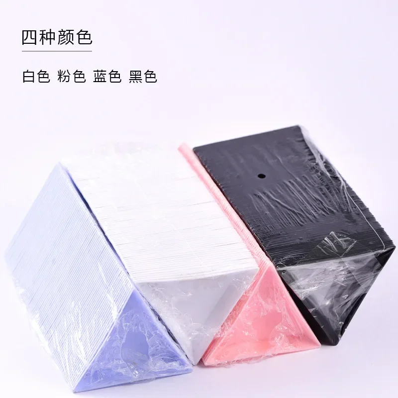 3pcs Triangle Plastic Rhinestone Storage Box Pallet Container Diy Beads Sequins Nail Decoration Containers