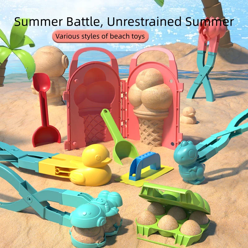 مشبك آلة كرة الثلج في الهواء الطلق، ألعاب شاطئ متعددة الأنماط، ألعاب ثلج شتوية، مشكل على شكل كرتوني مناسب للأطفال والكبار #4