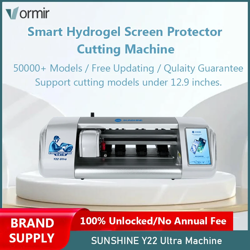 SUNSHINE Unlimited Film Cutting Machine Y22 Ultra Screen Protector Cutter Plotter for Flexible Hydrogel Sheets No Need Code