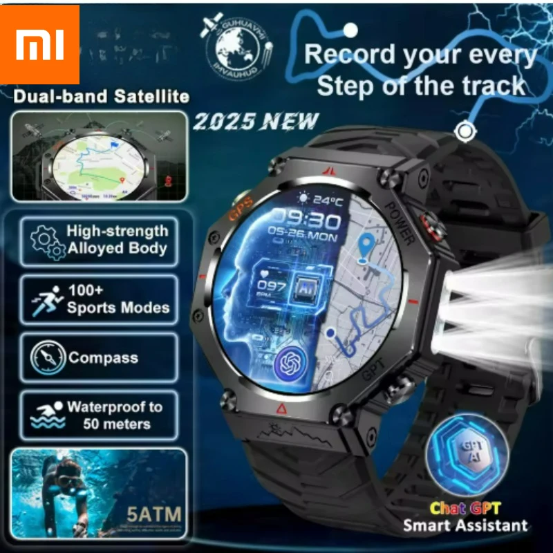 Xiaomi T-Rex 3 Ultra originale 10ATM GPS impermeabile orologi intelligenti uomo bussola robusta militare 100+ modalità sportiva braccialetto intelligente