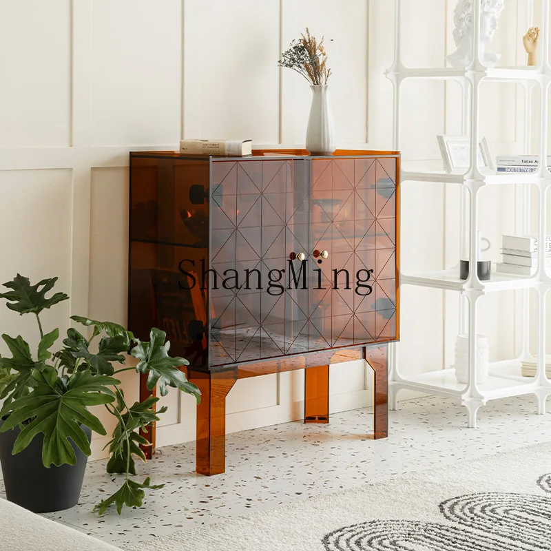 

CL Light Luxury Sideboard Cabinet Modern Simple Wine Living Room Storage Glass Vintage Entryway Cabinet