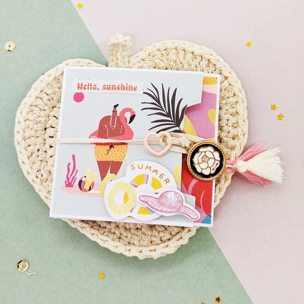 Creative Path Aloha Summer Scrapbooking Journaling Sets Decorative Papers Die Cuts Stamps Stickers Full Sets DIY Crafting Kits view 4