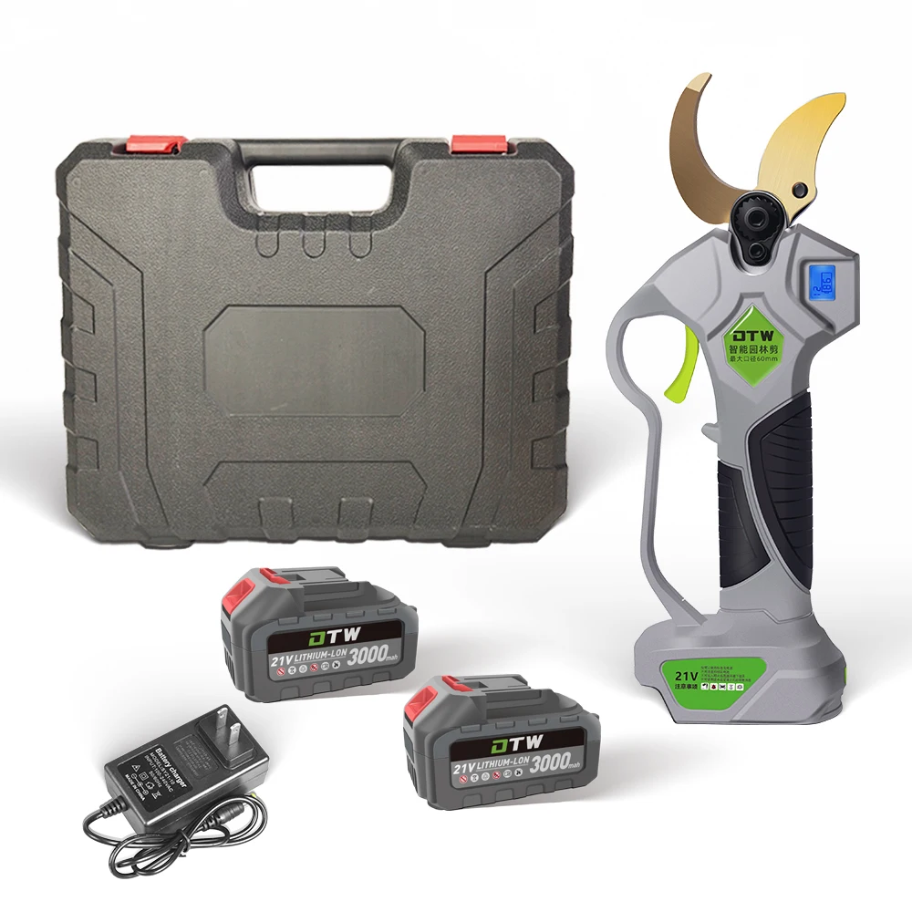 A1-0021 Novo design kit podador de árvores bateria de lítio recarregável tesouras de poda elétricas tesouras de jardim