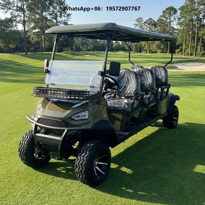 6 Seater 4x4 Off Road Lifted 72V 5KW AC Motor Lithium Battery Electric Golf Cart for Park Tour