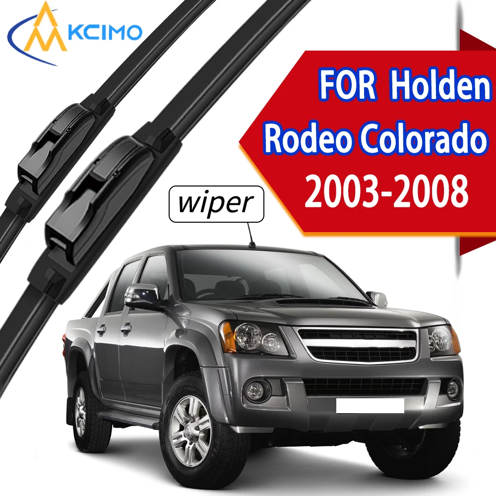 

Quiet & Durable Front Windscreen Wiper Blades with High-Density Rubber, Direct Fit for Holden Rodeo Colorado 2003-2008