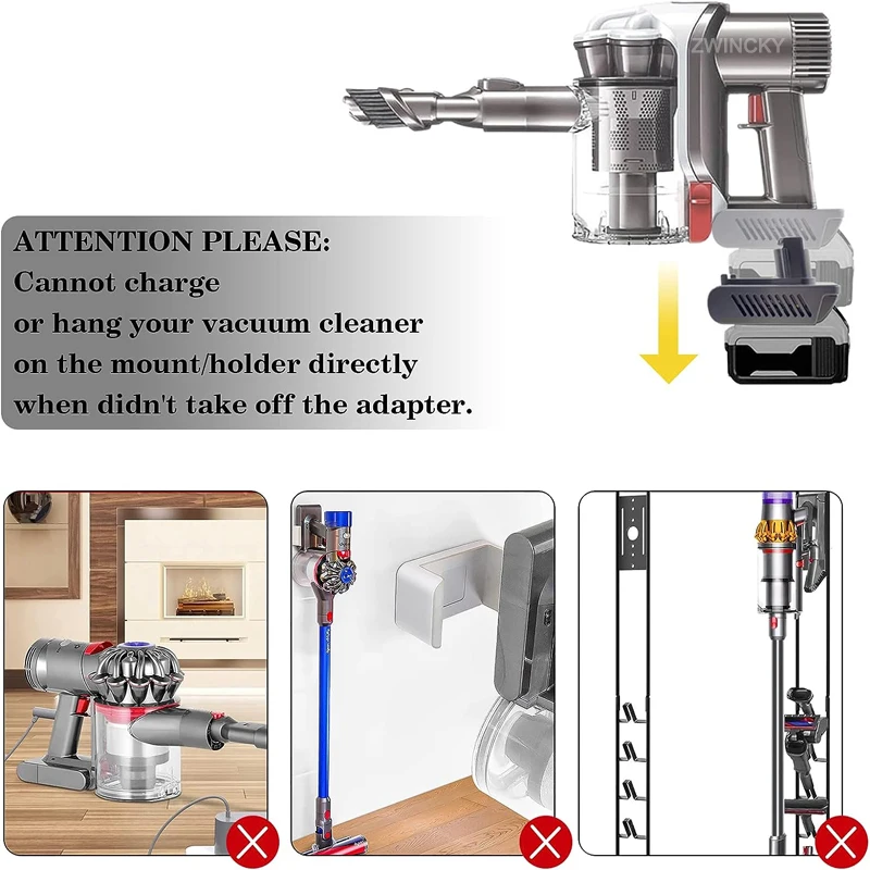 Batterieadapter für Dyson Typ A / Typ B DC31 DC35 DC44 Tierstaubsauger für Makita/Dewal/Milwaukee 18V Li-Ionen-Akku – Detail 5
