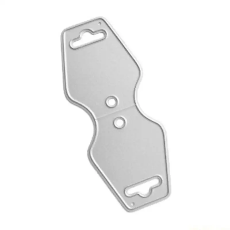 QX2E Delicate Metal Hook Cutting Dies Creative Die Embossing Script Dies Stencils for DIY Scrapbooking Diary Embellishmen