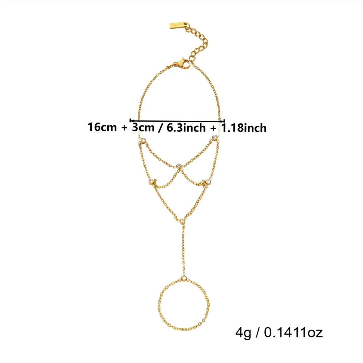 Minimalistische runde Zirkon-Fingerarmbänder aus Edelstahl für Damen und Herren, geometrischer ovaler Kristall-Blumenring, Armreif, Hochzeitsschmuck – Detail 35