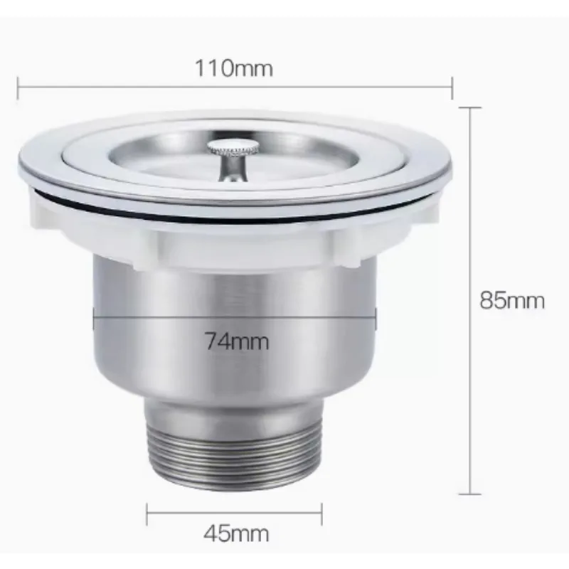 140mm Stainless Steel Kitchen Sink Strainer Drainer