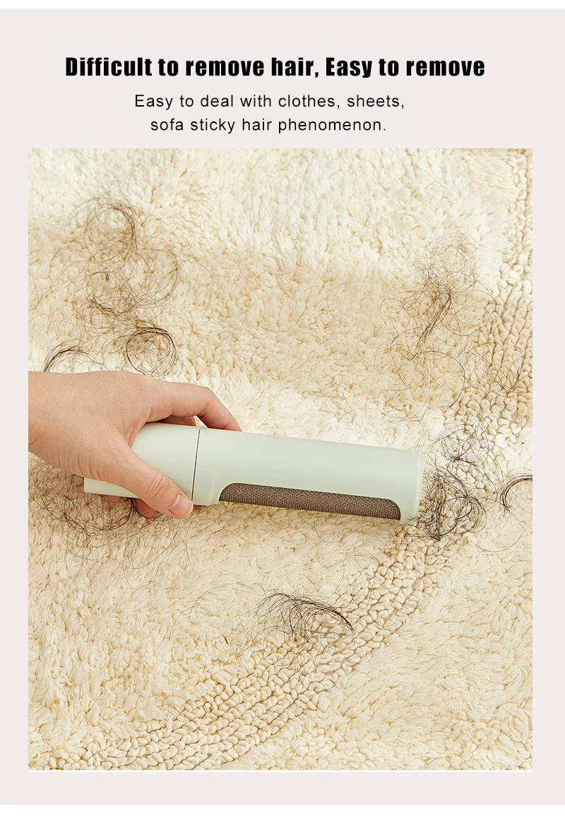 Rullo per pelucchi, riutilizzabile, lavabile, strumento portatile per la rimozione dei di animali domestici, rullo adesivo per vestiti, lenzuola e viaggi, efficace detergente per capelli e