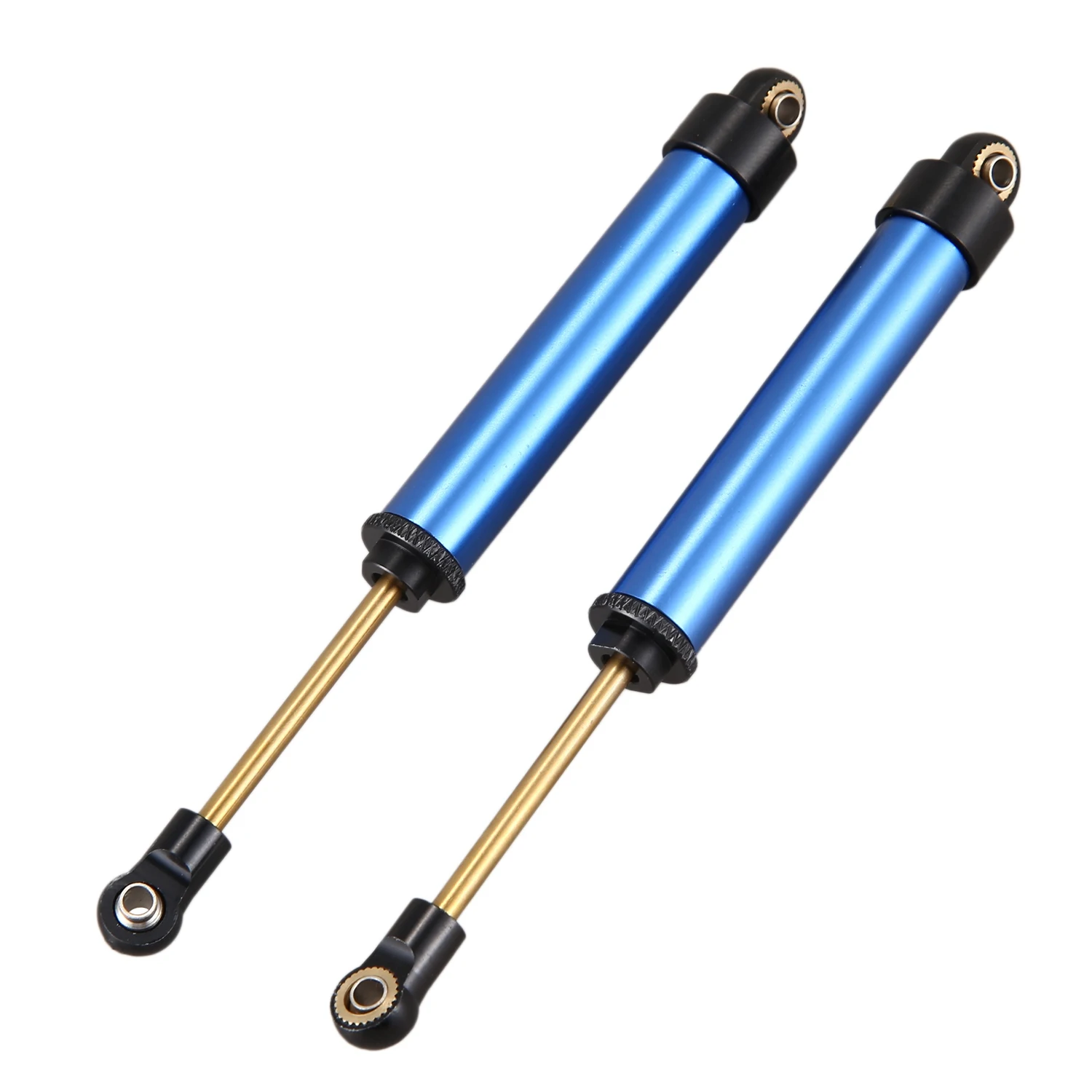 2Pcs Built-in Spring Shock Absorber Damper for 1/10 RC Crawler Axial SCX10 90046 TRX4 Redcat,Blue