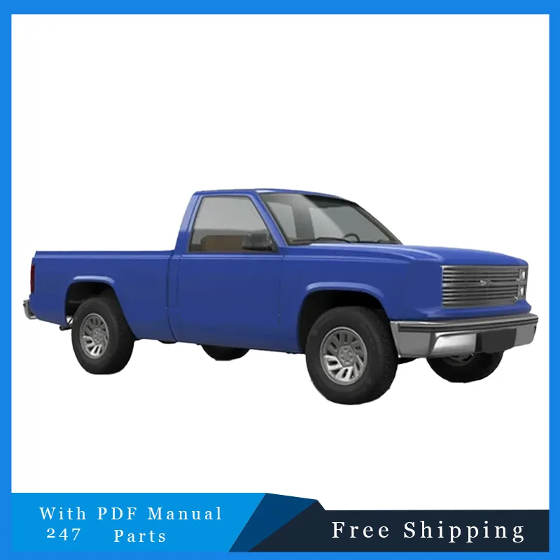 247 Parts Hot Selling MOC Exquisite Blue City Truck Modular Building Blocks Model Kids Education DIY Assembly Toy Festival Gift