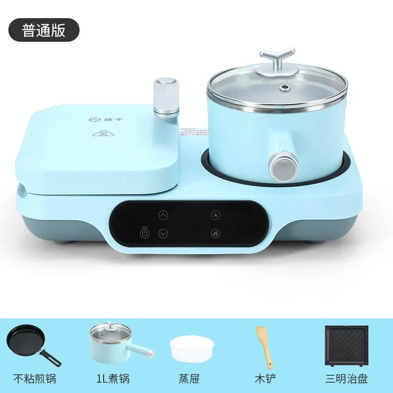 portable Waffle sandwich bread Maker machine frying boiling steaming 3 in 1 breakfast makers