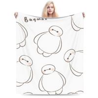 Big Hero 6 Baymax Blankets Fleece Printed  Multi-function Super Soft Throw Blankets for Sofa Car Bedding Throws