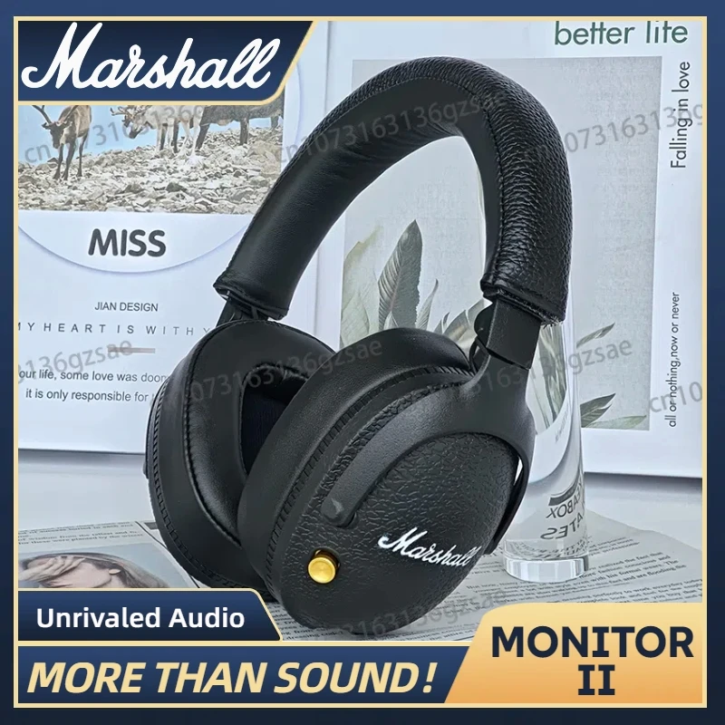 Marshall MONITOR II casque sans fil Bluetooth basse lourde pliable écouteurs classique Rock rétro musique Microphone casque Marshall MONITOR II casque sans fil Bluetooth basse lourde pliable écouteurs classique Rock rétro musique Microphone casque
