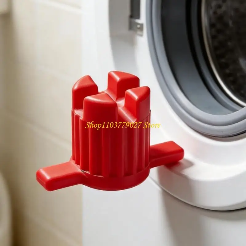 C4DF Washer Filter Cap Wrench Removal Tool, Washing Machine Filter Opener with Four-Slot Turning Head, Ribbed Grip Body for