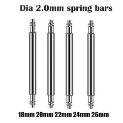 Dia 2.0mm Fat Spring Bars Watch Strap Link Pins fit for Seiko SKX007 SKX009 Watch Case 18mm 20mm 20mm 22mm Watch Band Spring Bar