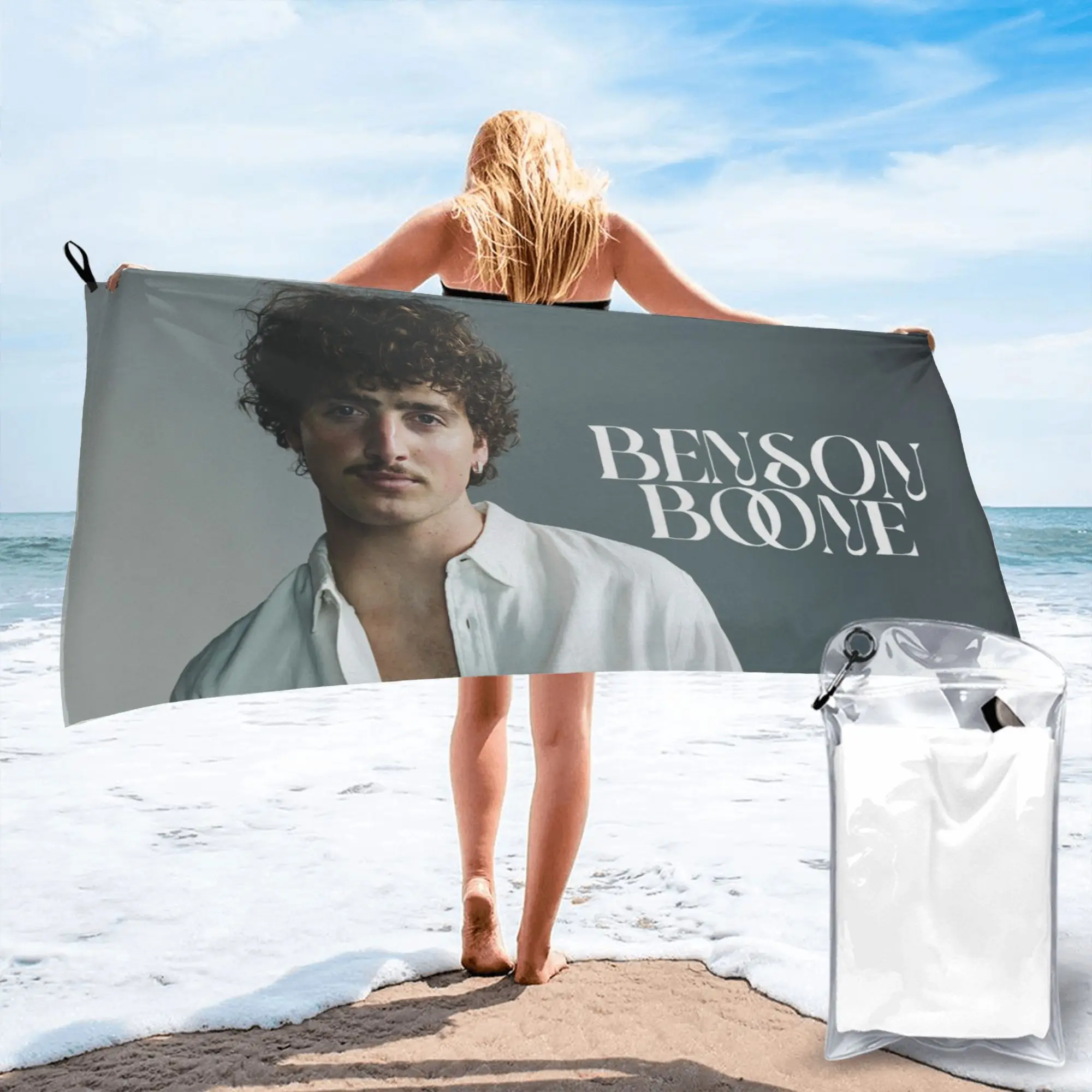 

Пляжное полотенце Benson Boone из мягкой микрофибры, быстросохнущее, впитывающее, для плавания