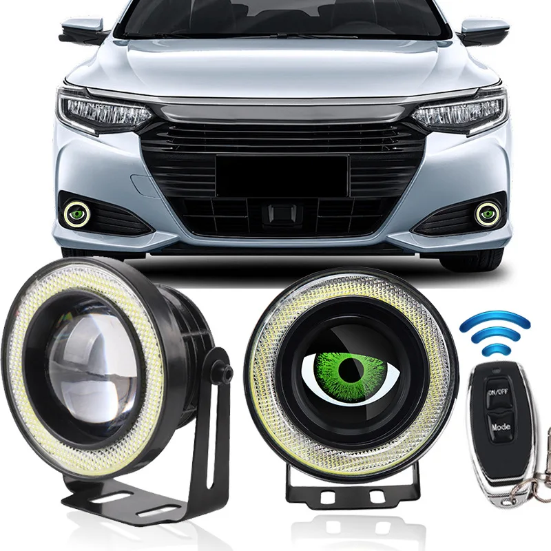 

2pcs Devil Eyes Lens 3 Inch for 12v Car Foglight Modification WIFI Control Eyes Retrofit Kits Fitting Car Light Accessories