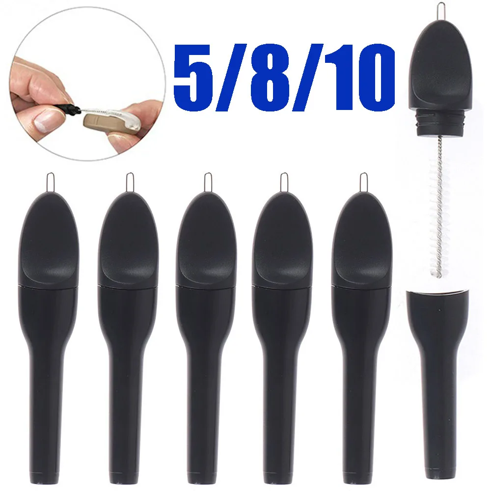

Набор из 5/8/10 шт. щеток для чистки слуховых аппаратов с магнитной петлей для удаления воска, аксессуары для ухода за ушами, инструменты для здоровья