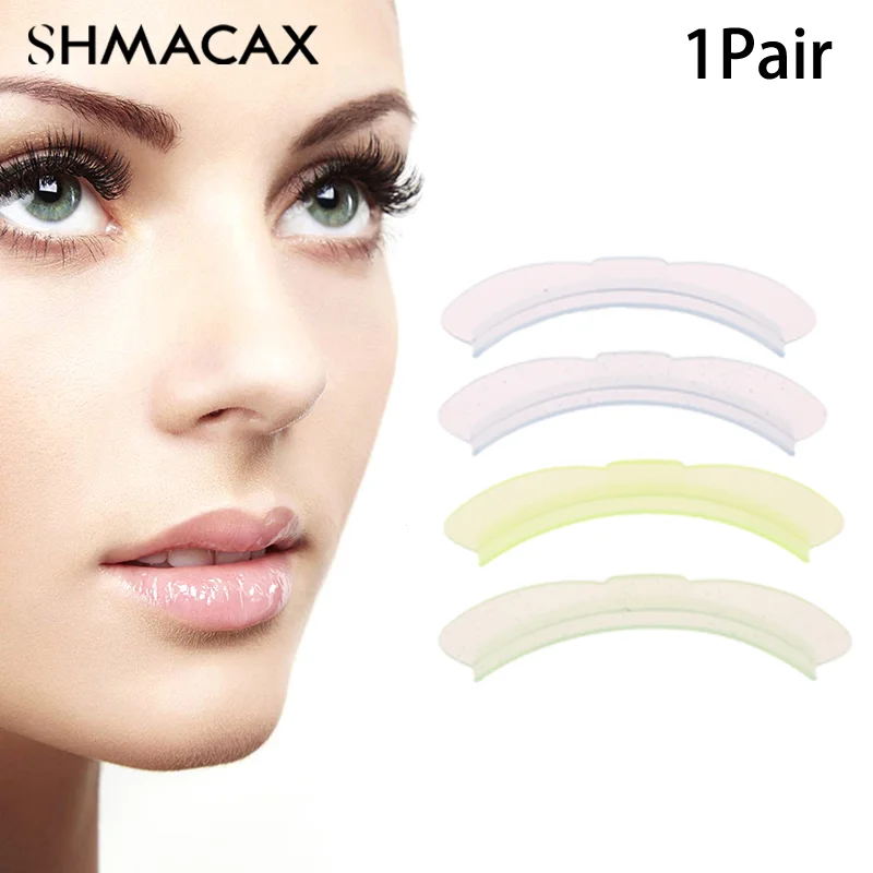 Silicone Lash Lift Pads para Cílios, Bow-Shaped Cílios Perm, 3D Curler, Eye Patches, Ferramentas Aplicador, Acessórios de Extensão Cílios, 1 Par