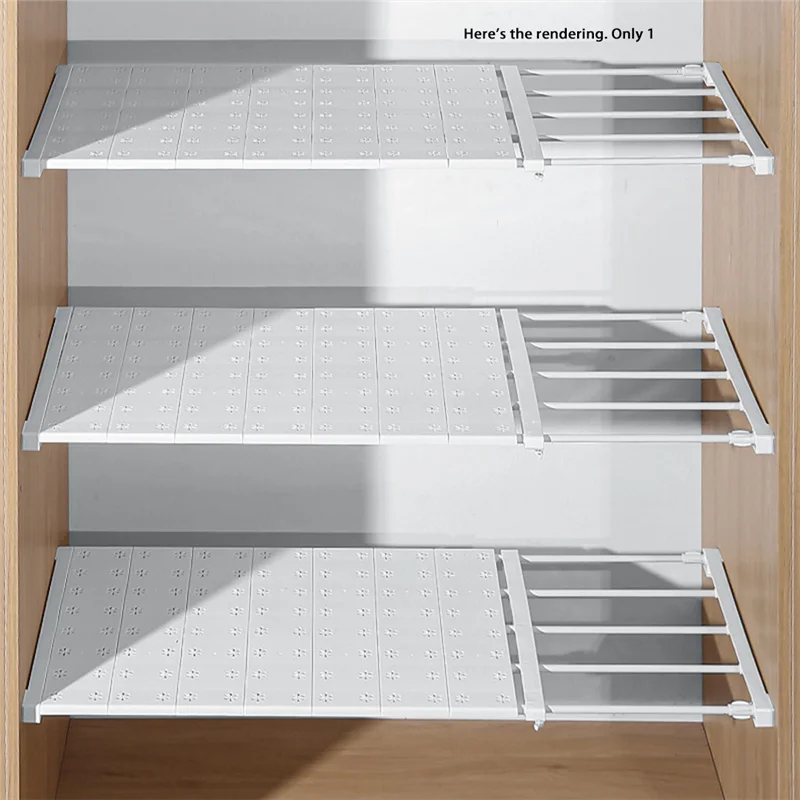 A68G-Einstellbare Lagerung Rack Teleskop Kleiderschrank Regal Lagerung Rack DIY Partition Schrank Werkzeuge
