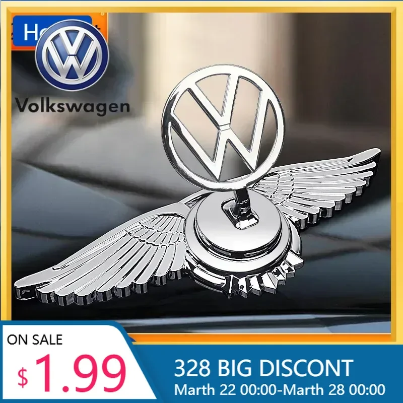 

Новая металлическая эмблема для автомобилей Volkswagen: Tiguan, Santana, Jetta, Bora, Lavida, Touareg, передняя эмблема, модификация для капота двигателя.