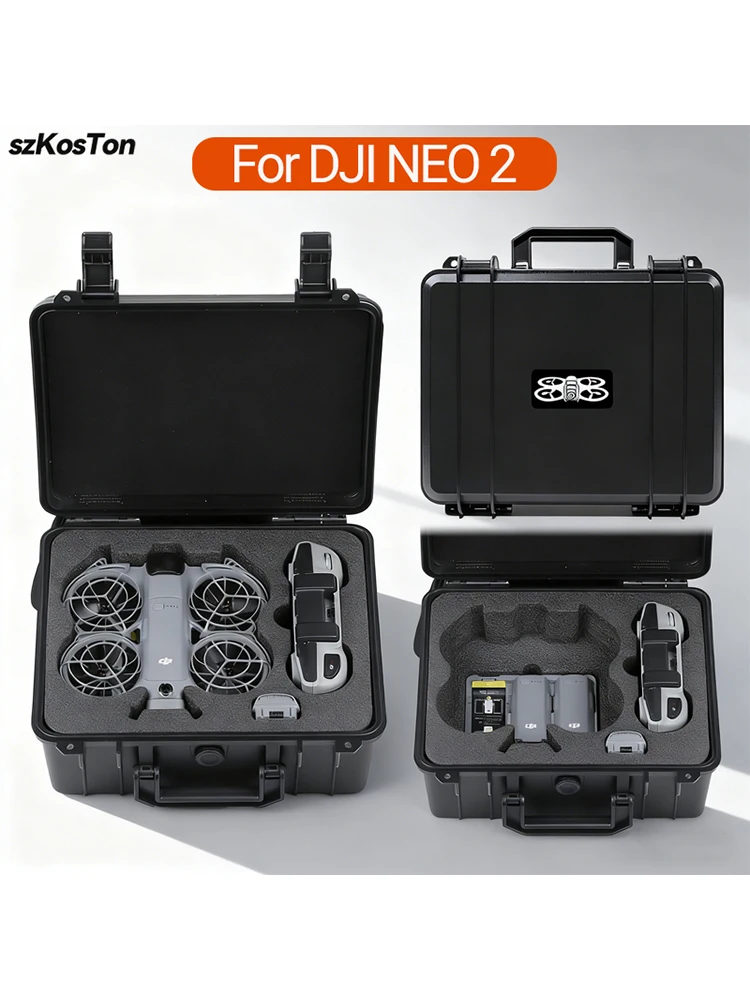 Draagbare Kluis Voor DJI NEO 2 Beschermende Explosieveilige Doos Harde Shell Draagtas Koffer Voor DJI RC N3 Drone Accessry - afbeelding 2