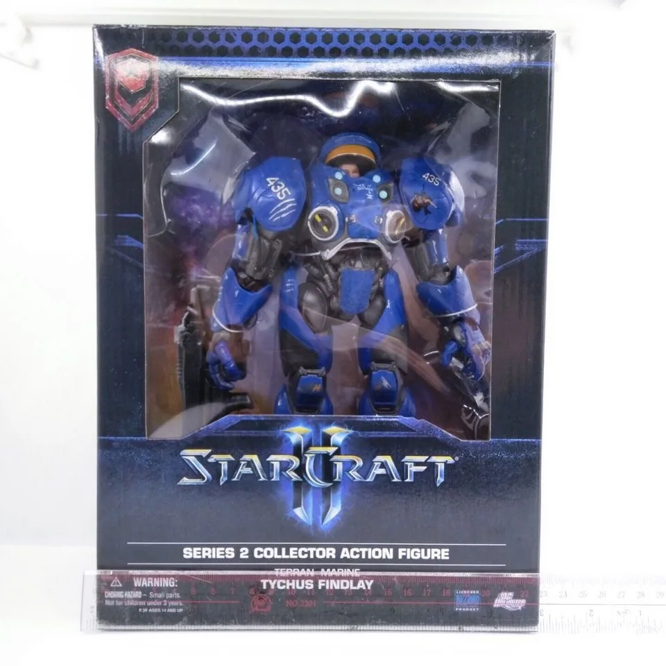 Novo starcraft 2 modelo artesanal terran machine gunman tekis finley boneca de brinquedo com boneca móvel modelo ornamentos presente aniversário