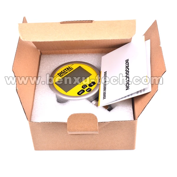 Battery Powered 304SS Metal Case 0.5%FS Digital Pressure Gauge