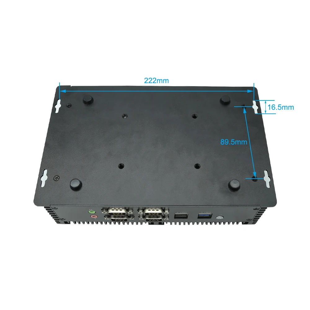 Embedded Fanless Industrial Mini PC Core i5 8250U 6200U 2.5G Lans Rugged Desktop RS232 Win10 Office Mini Computer Dual Display