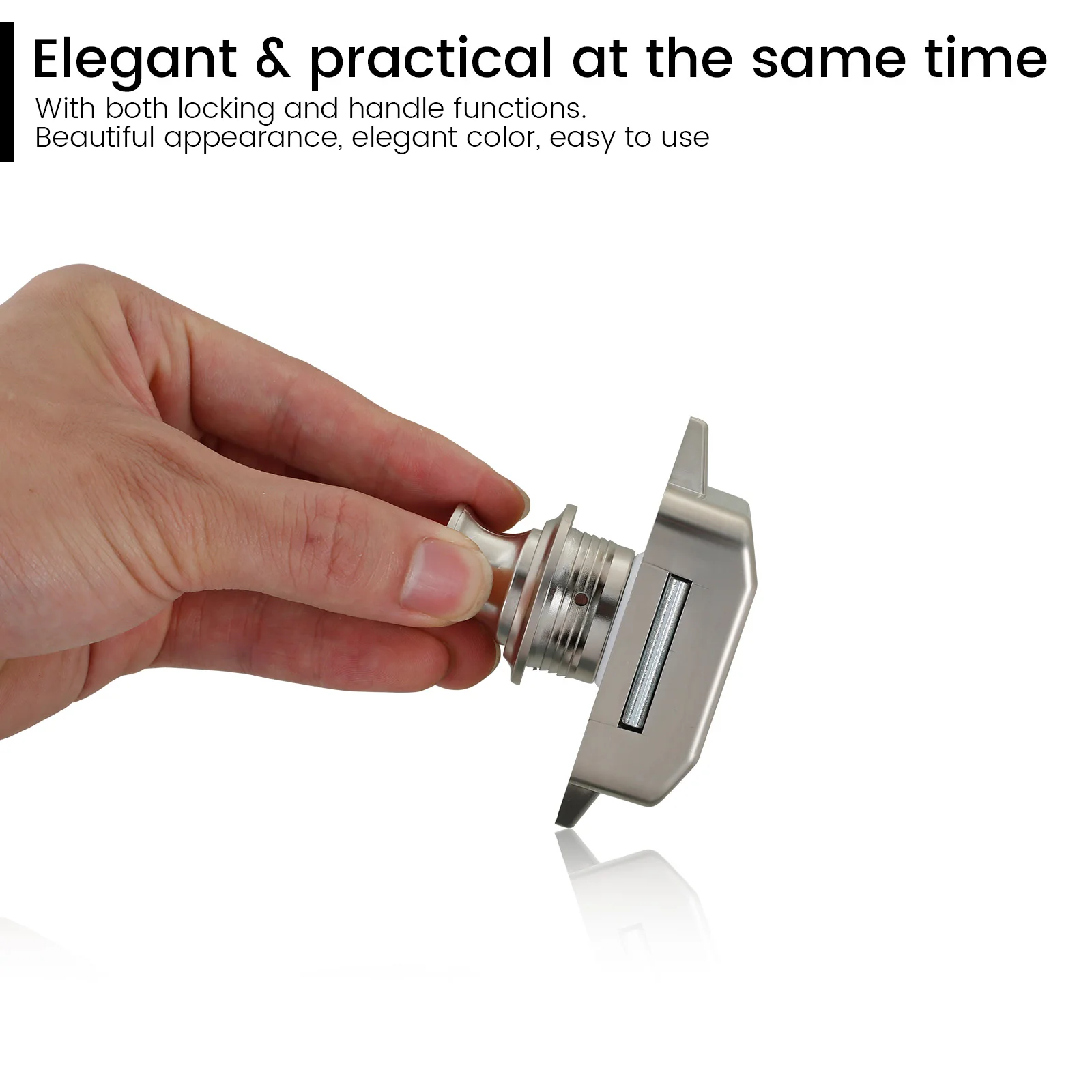 5/10Pcs Push Locks Button Latch Camper Car RV Caravan Boat Drawer Cabinet Door Catch Keyless Cupboard Locks Furniture