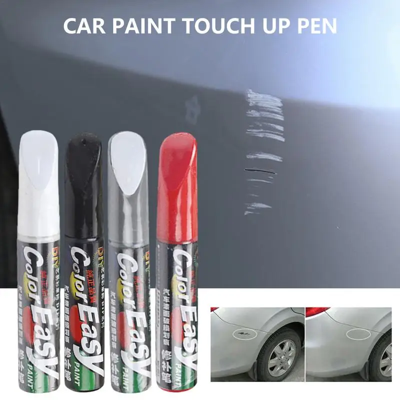 4 Colors Car Paint Scratch Repair Pen Automotive Touchup Scratch Removal Automotive Paint Coloring Car Scratches