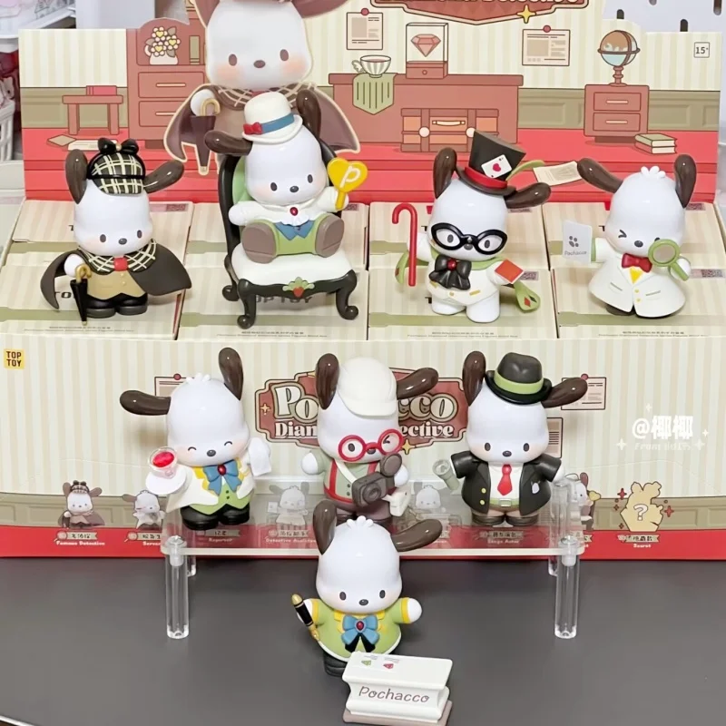 

Sanrio Genuine Pochacco Diamond Detective Series Blind Box Tide Play Desktop Ornament Peripheral Figure Toy Cute Birthday Gift