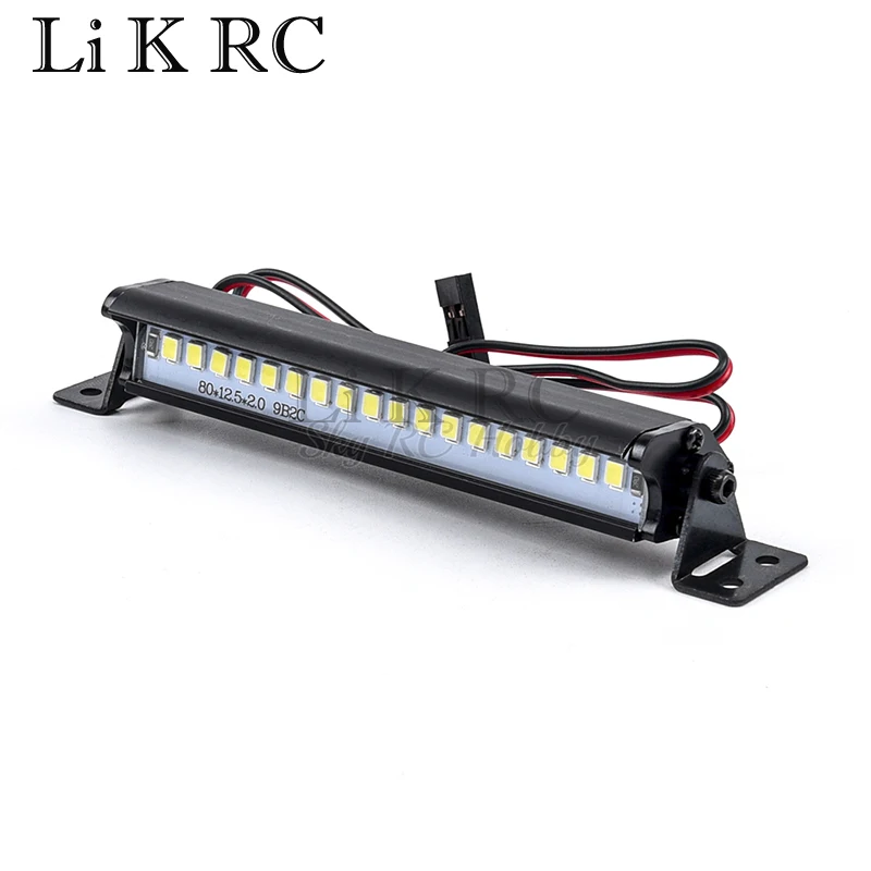 RC Car Universal 54mm 12LED Roof Light Bumper Headlight for 1/10 RC Crawler Axial Capra SCX10 II 90046 RGT EX86100 TRX6 TRX4 D90