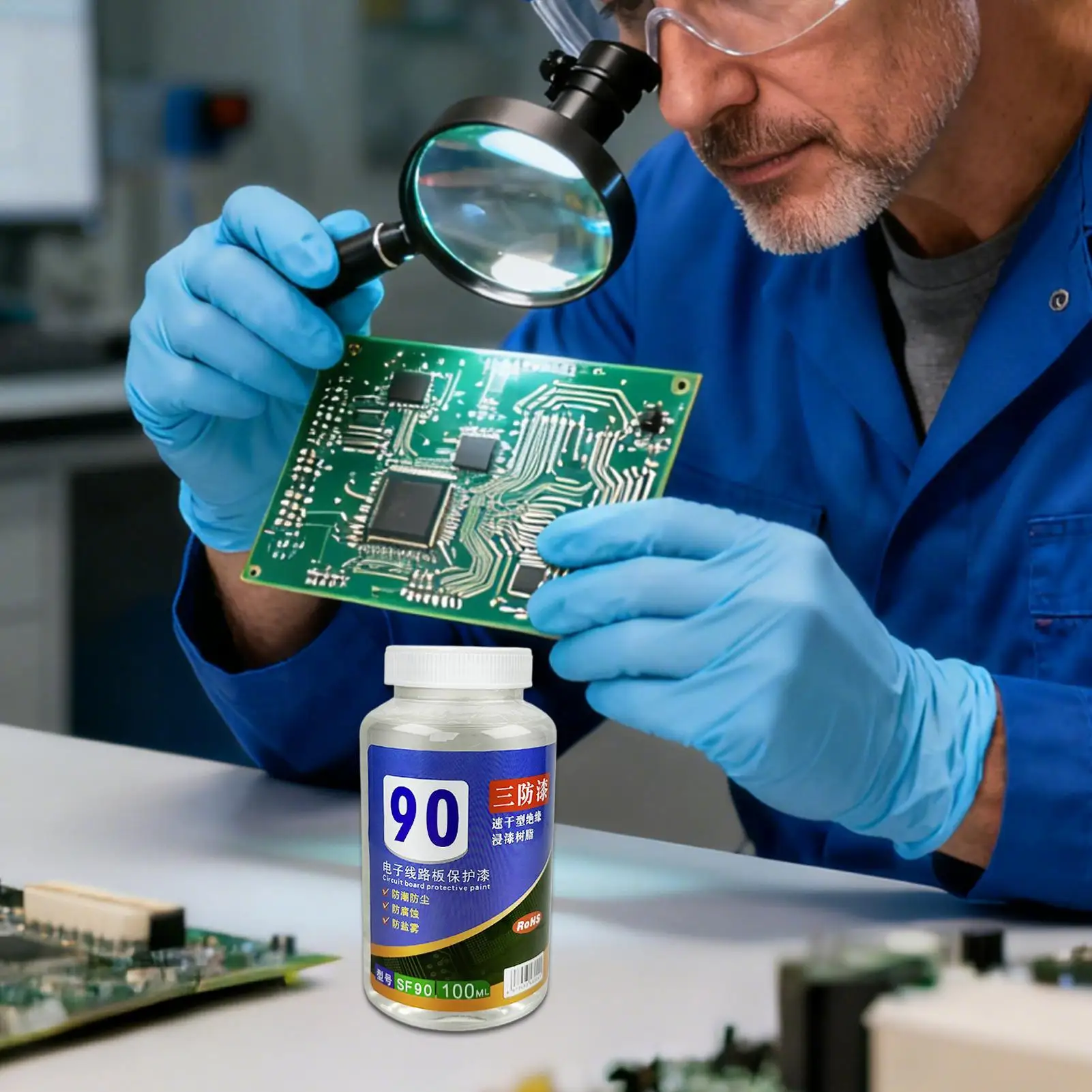 100ml Clear Conformal Coating Moisture Proof PCB Circuit Board Protective Paint Electronic Repair Waterproof Insulation Sealant