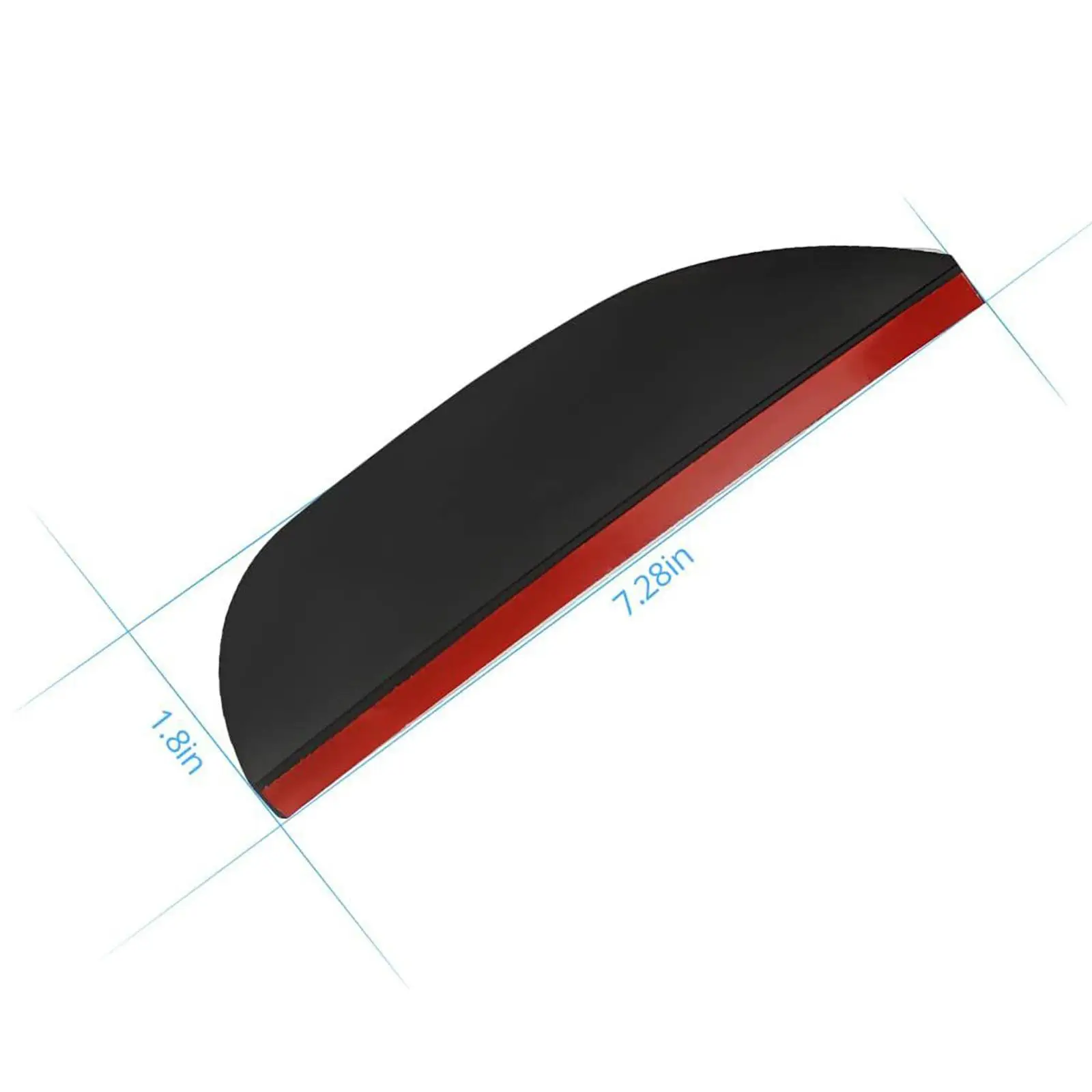 2Pcs Rear View Mirror Rain Eyebrow Replacement Part Decor Rain Cover Car Side Mirror Rain Visor Guards for SUV Cars Truck