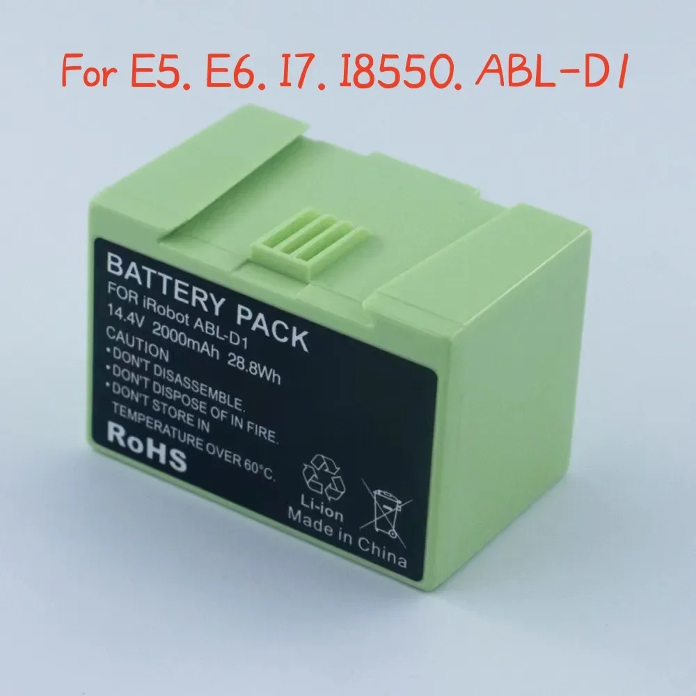 

2600mAh for IRobot E5 E6 I3 I4 I7 ABLD1 3150 3550 4150 7150 7550 I7158 I7550 I7558 E5150 E5152 E5154 E5158 E6198 Sweeper Battery