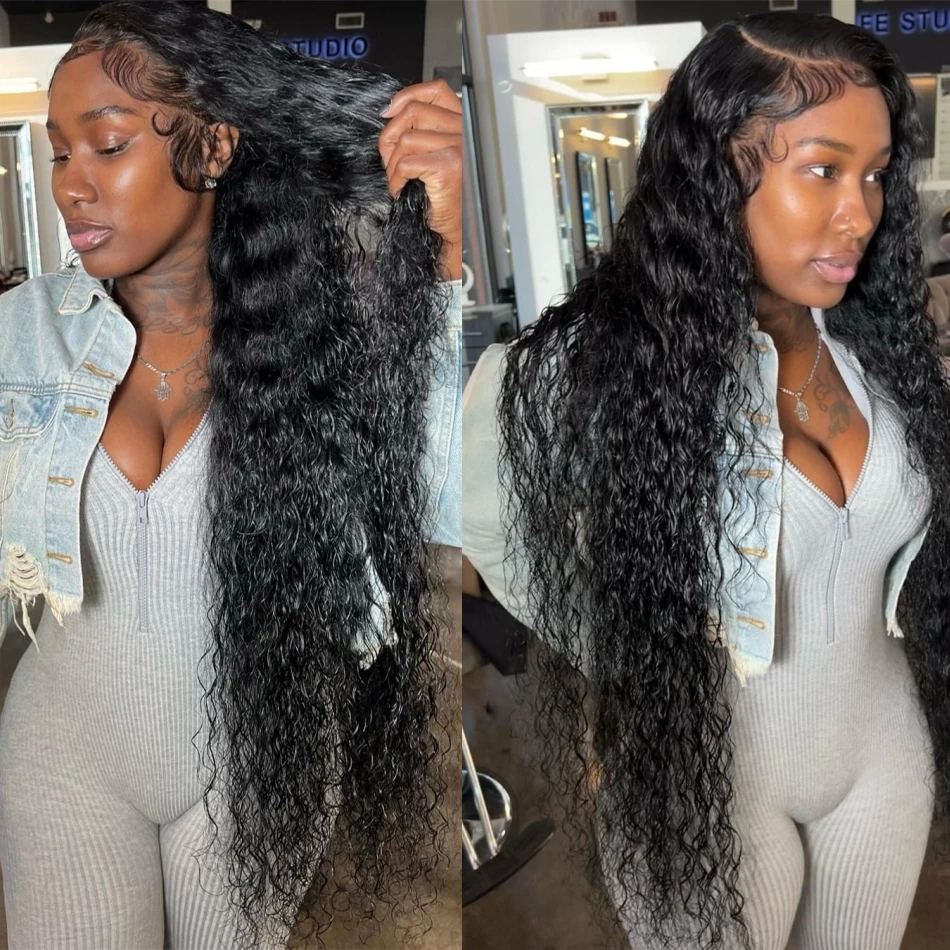 

42 Inch Curly wigs Deep Wave Frontal Wig 13x6 Hd Lace Frontal Wig Brazilian Pre Plucked Glueless 13x4 Human Hair Wigs For Women