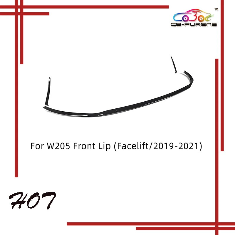 Facelift ABS Car Front Bumper 5PCS 2019 2020 2021 For Mercedes For Benz C-Class For W205 Front Lip Trim