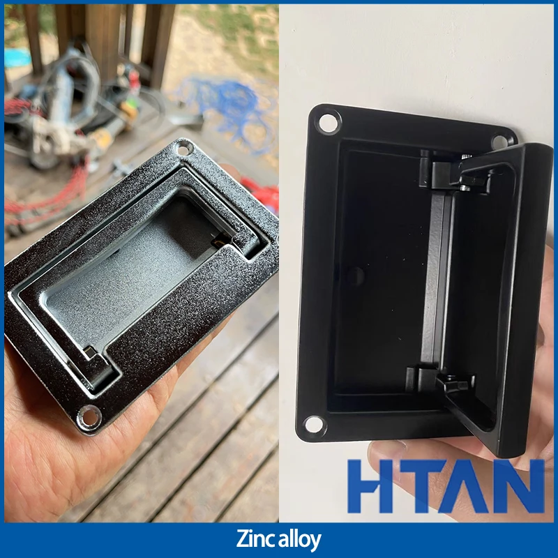 

2pcs Embedded Handle Zinc Alloy Suitable For Industrial Equipment Cabinet Box Folding Cover Hidden Square Handle