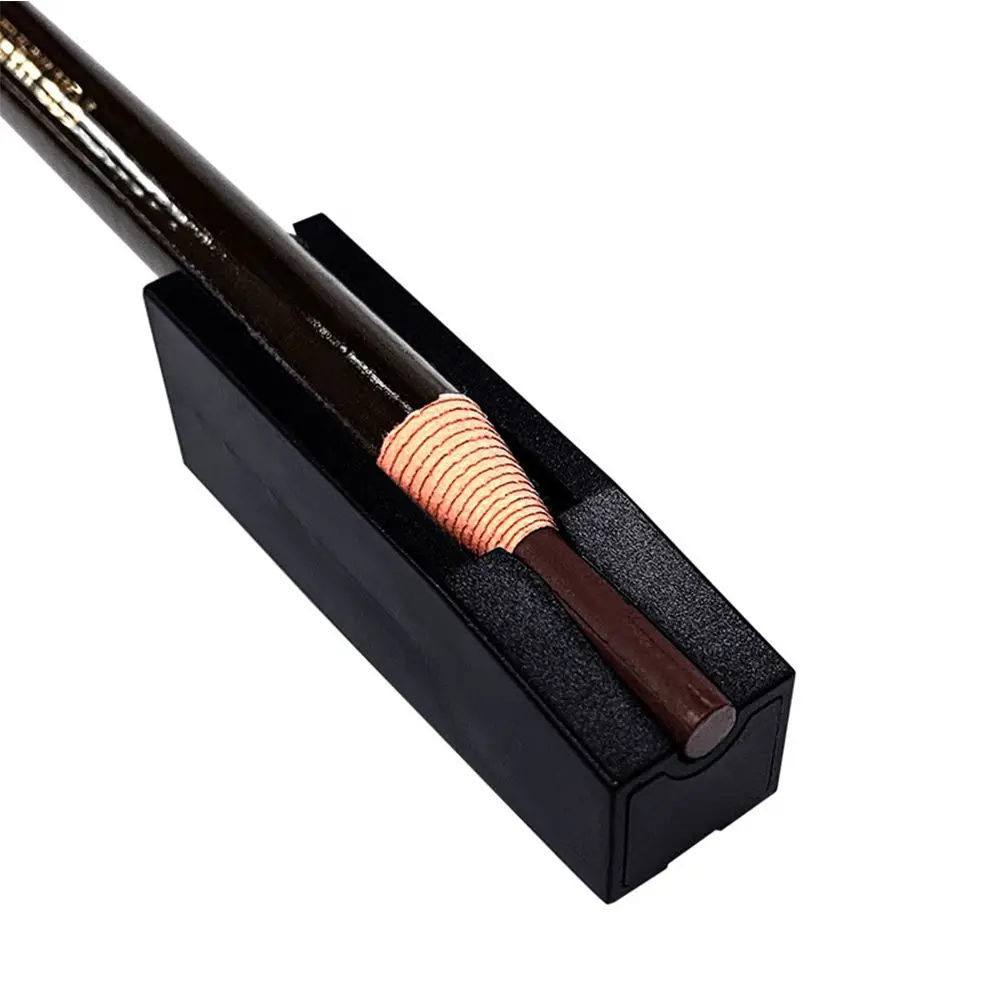 Suministros de maquillaje impermeables negros, sacapuntas de cejas para afilar Microblading, punta fina