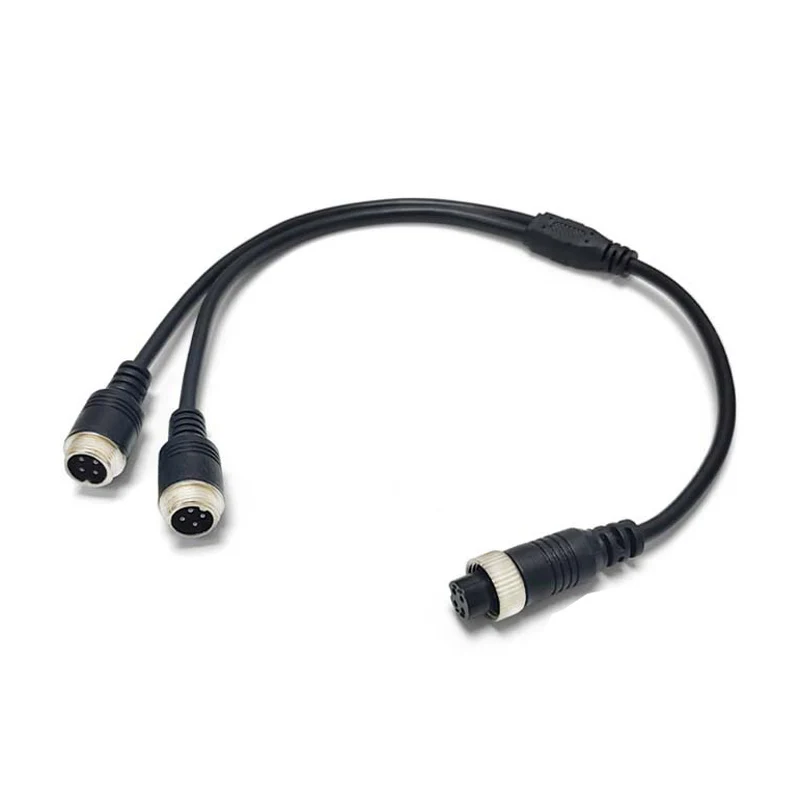 4-Pin Male to Female Aviation Video Extension Cable For Car and truck monitoring Rear View Reverse Camera 35cm